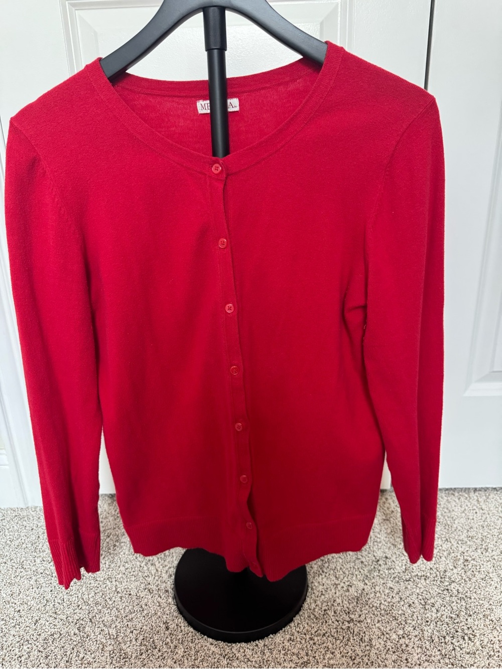 Merona Red Button-Front Women's Cardigan